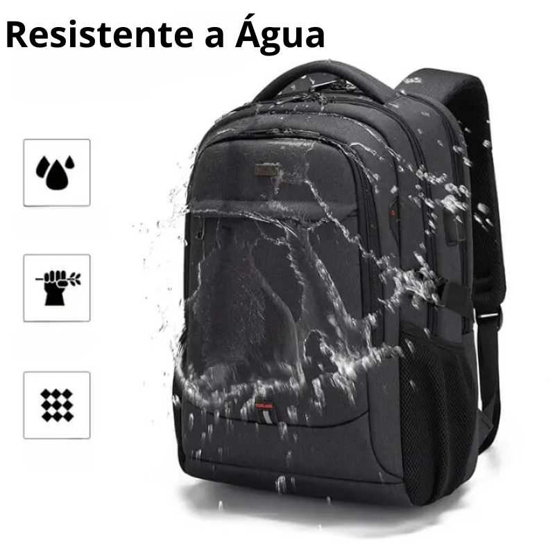 Mochila Executiva Luxo e Conforto LC01 - Notebook 17'', Impermeável e Porta USB